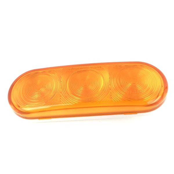 Grote Lamp, Led Turn Signal, Supernova Nexgen Oval, Aux, Yellow, Male Pin 54163 - main